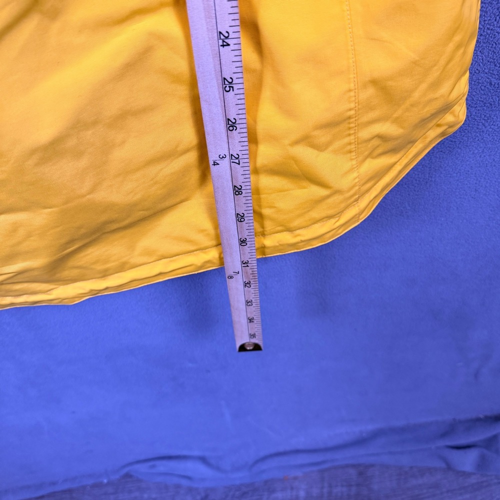 Quark Expeditions Parka Jacket Mens Small Yellow Hooded Fleece Lined Heavyweight - Picture 14 of 15